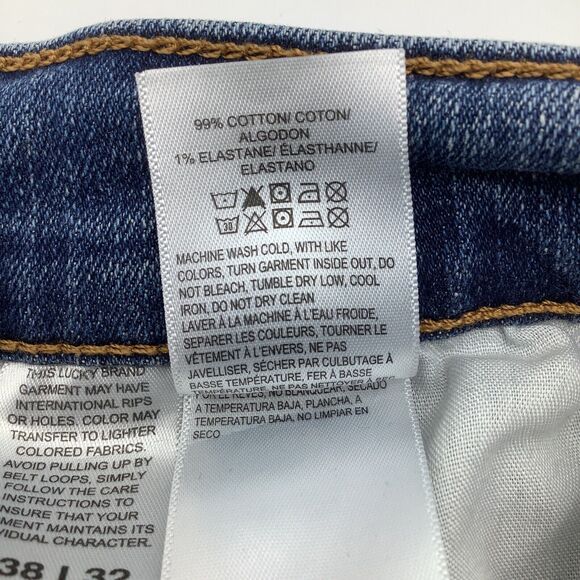 Lucky Brand‎ Mens 121 Slim Straight Jeans Size 38 x 32 - Picture 10 of 10